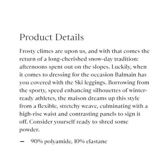 Balmain Moto Paneled Seamless Leggings 2 Black Stretch Elastic Waist NWT $1,150 - Picture 15 of 15